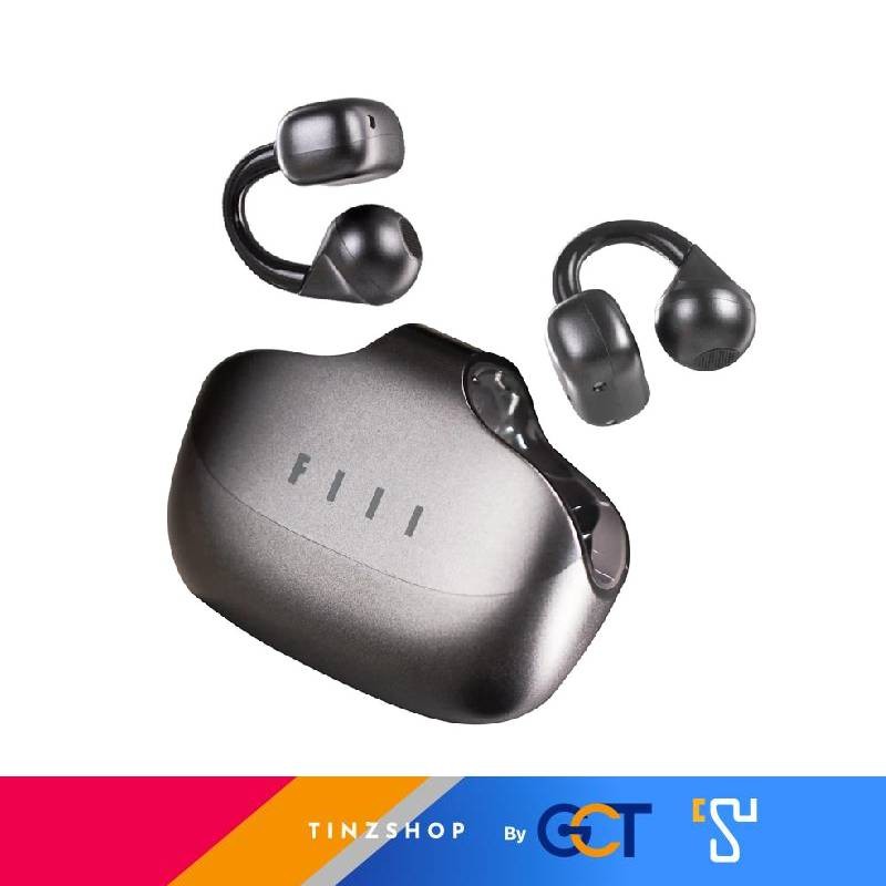 [Tinzship]Fill Atom Grey หูฟังไร้สายคลิปหูหูฟังบลูทูธ อายุการใช้งานแบตเตอรี่ยาวนานIPX5 รับประกัน 1 ป