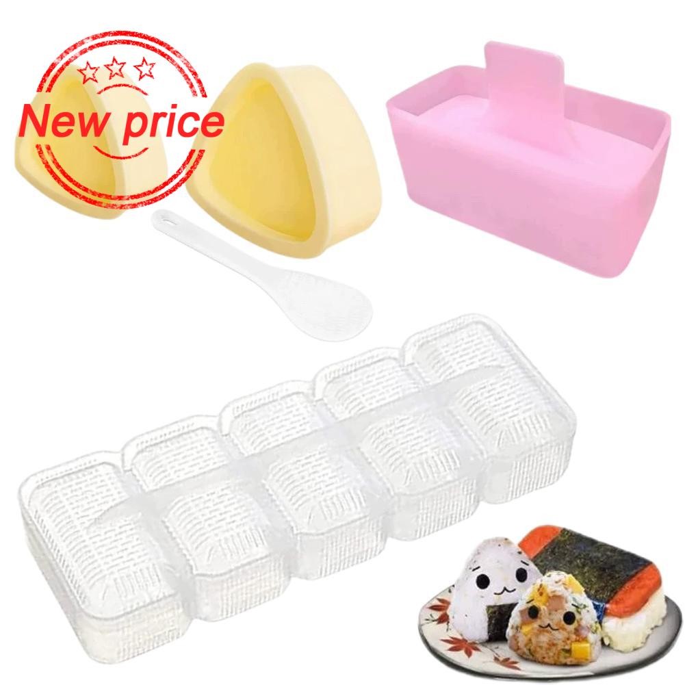Warship Sushi Rice Mold Set Triangle Sushi Rice Gadget Maker Layer Kitchen Box Maker B9k4