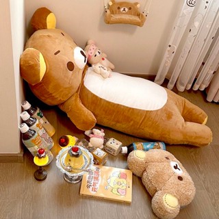 หมอนยาวลายหมีขนาดใหญ่ สไตล์น่ารักสำหรับห้องนอน และเป็นของขวั…