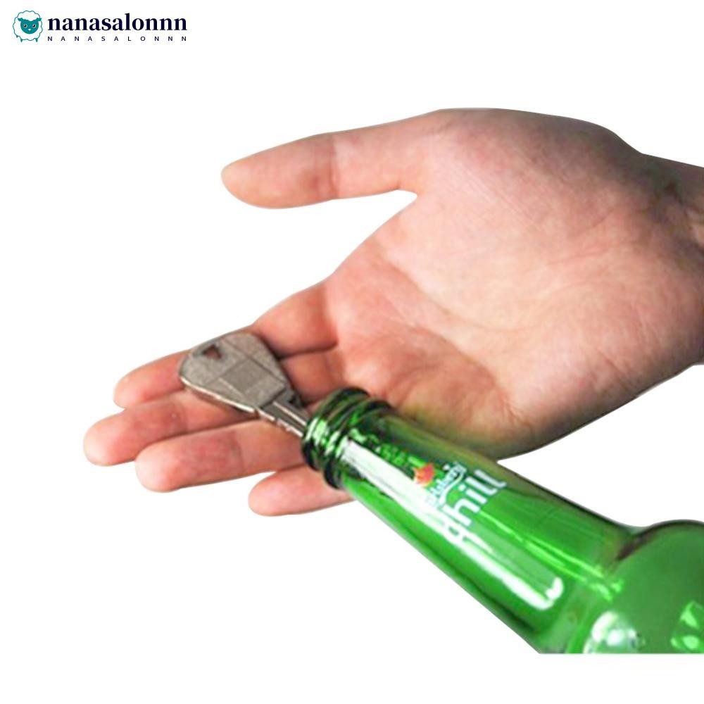 NANASALONNN 2 ชิ้น Magic Trick ของเล่นพับคีย์ Thru ขวดหรือแหวนสอดใส่ Magic Crossing Show Props Magic