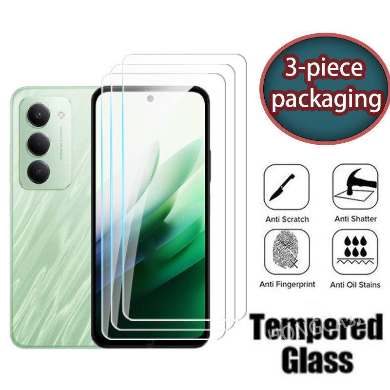 3 ชิ้นบรรจุภัณฑ์ 9D ป้องกันหน้าจอสําหรับ Xiaomi Redmi 15 15C C 4G 5G 2025 Clear View กระจกนิรภัย HD ฟิล์มป้องกัน 9H ความแข็งโปร่งใสทั้งหมด