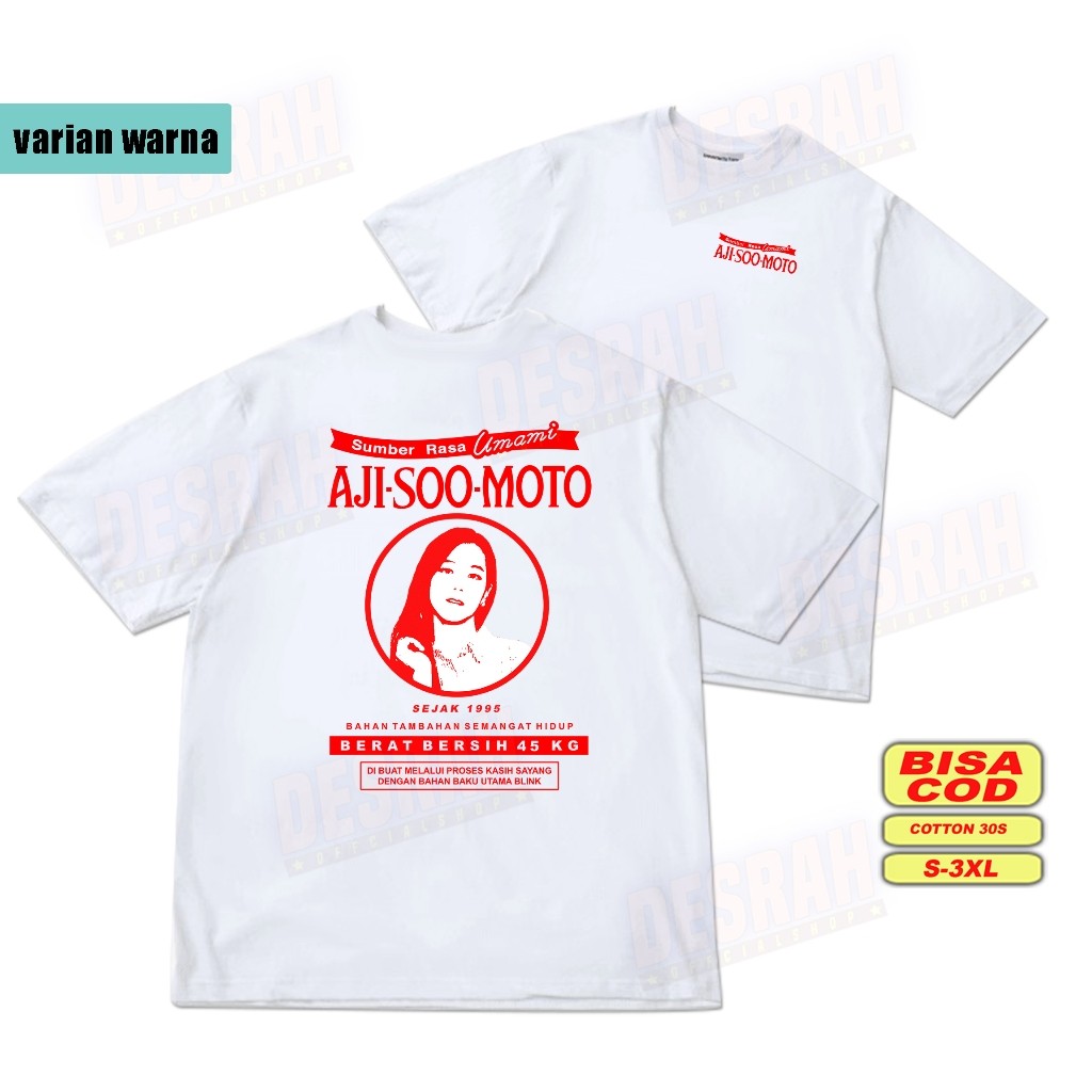 JISOO A JISOO MOTO เสื้อยืดวงล้อเลียนผ้าฝ้ายพรีเมี่ยม kpop