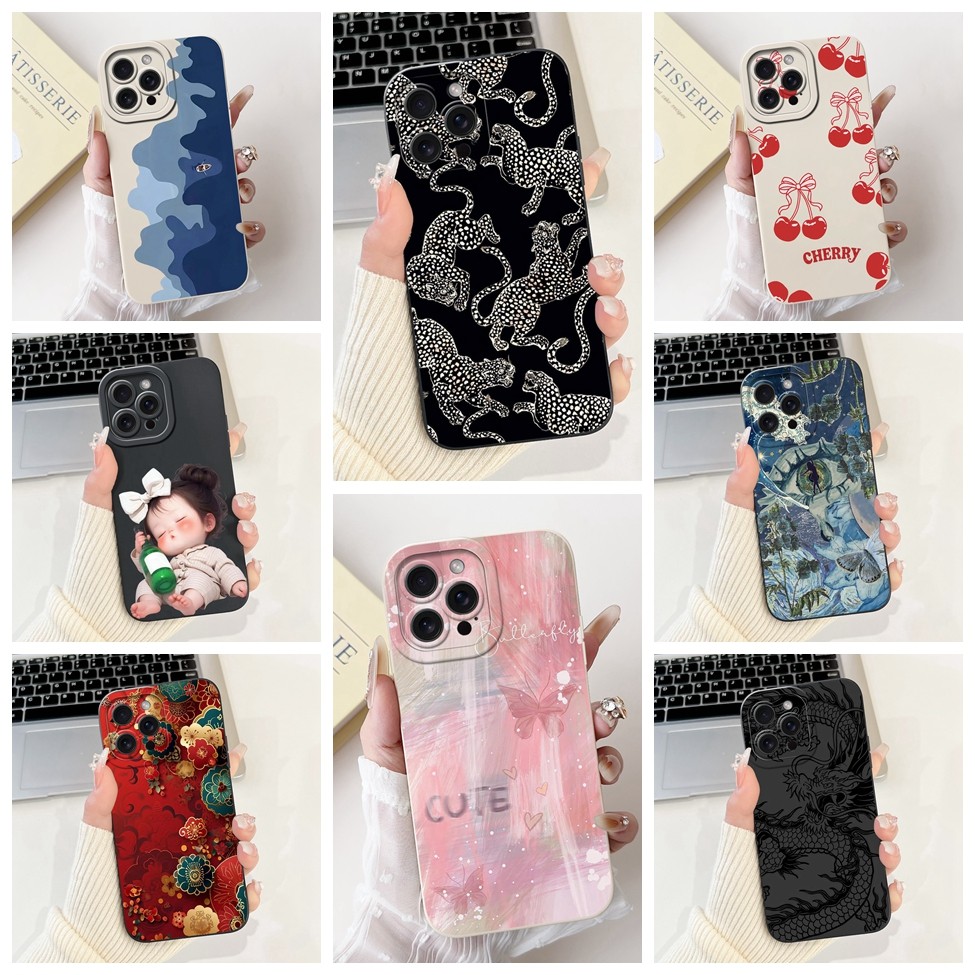 สําหรับiPhone 14 Pro Maxฝาครอบแฟชั่นหรูหราดอกไม้Kawaiiแมวน่ารักกันกระแทกเคสโทรศัพท์A2894 A2651 A2893