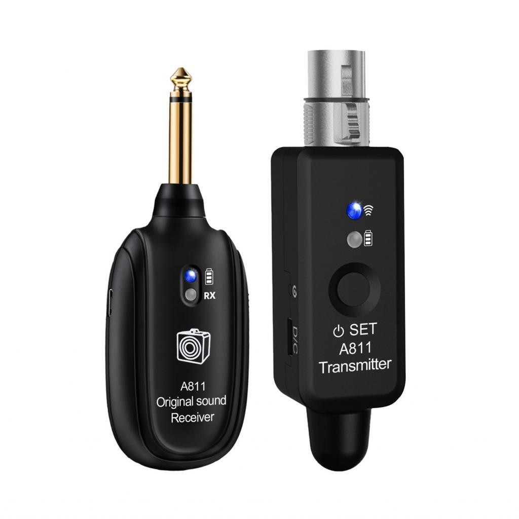 MusicDream0-th-th guitar wireless transmitter ตัวรับสัญญาณระบบไมโครโฟนที่มี XLR Zero Loss 24 บิต 48K