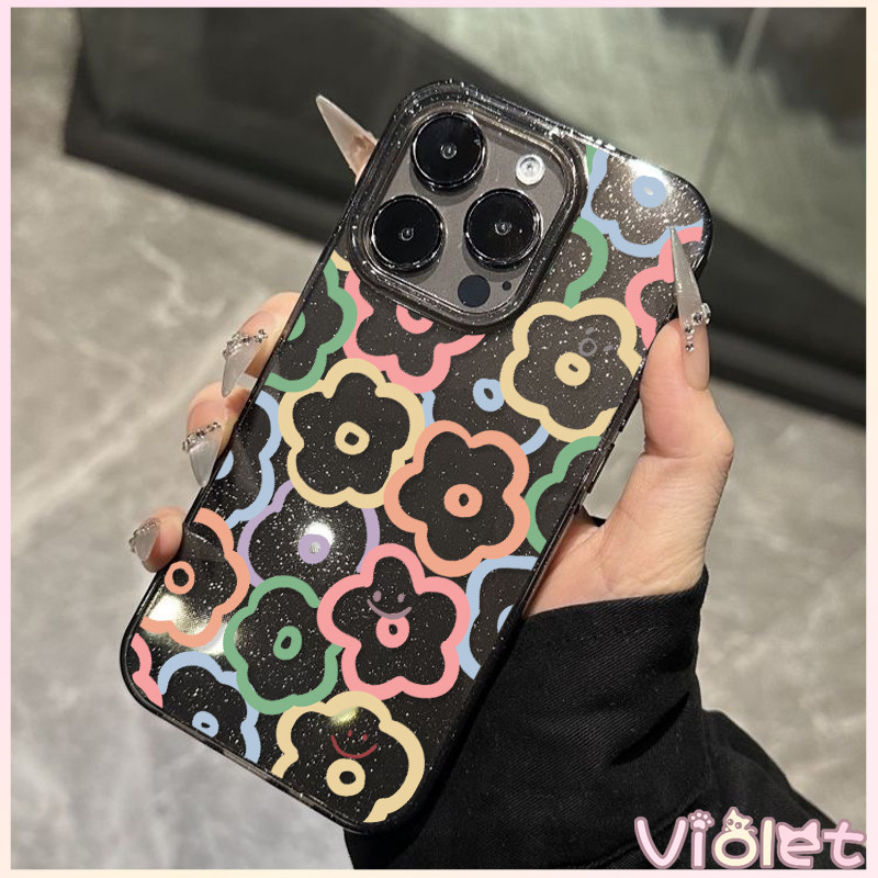 Violet เคสไอโฟน เคสใสกากเพชร สำหรับ iPhone 11 16 pro max 13 12 14 15 promax 7 plus  เคสใสกันกระแทก วิจิตร Flash CryBaby ราคา ถูกที่สุด ดีลบีเคเค แกลเลอรีภาพที่ 7