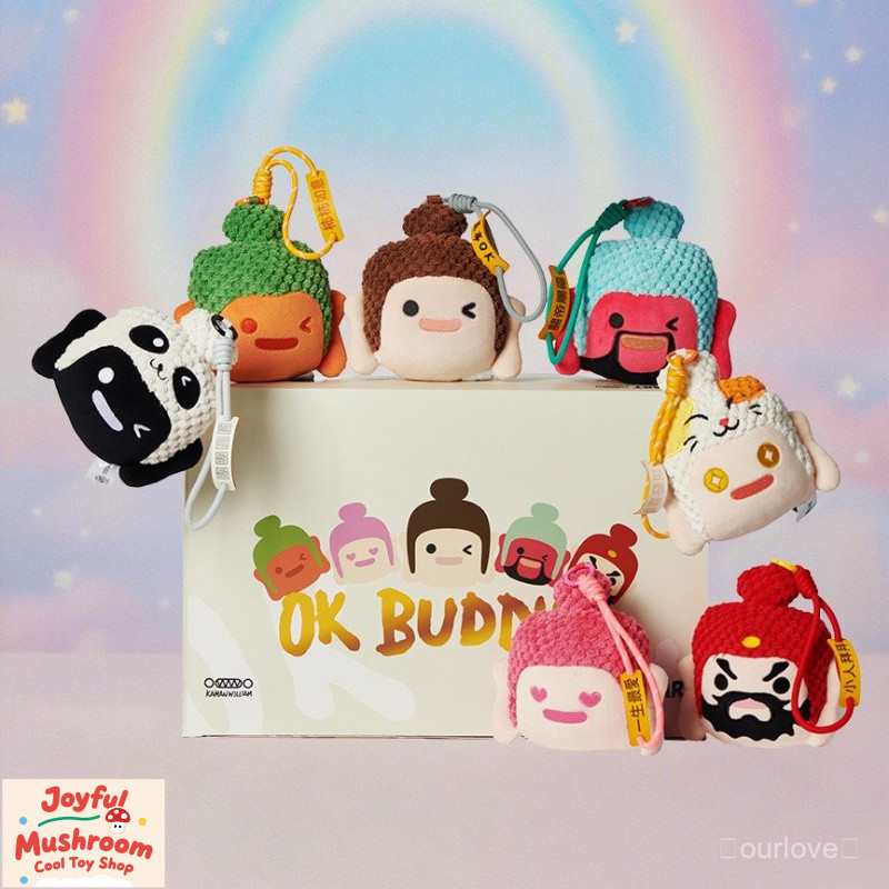 Creative สไตล์ใหม่ของแท้ OK Buddha OK Series แบบไทยสไตล์พระพุทธรูปพวงกุญแจ ok Buddha ตุ๊กตาจี้กระเป๋