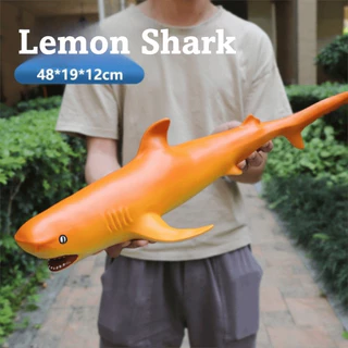 COUPL Sealife Shark,ยางนุ่มที่เต็มไปด้วยจําลองสัตว์ทะเลตัวเลขการกระทํา,ฉลามขาวที่ดีขนาดใหญ่ PVC ของเล่นเพื่อการศึกษา Ocean Animal Simulation