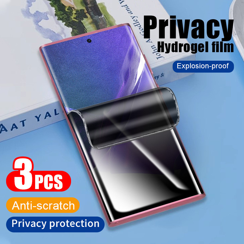 3 ชิ้นสําหรับ Samsung Galaxy S24 Ultra S23 Plus S22 S21 FE S20 S10 หมายเหตุ 10 20 ความเป็นส่วนตัว Hy