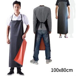 ผ้ากันเปื้อนกันน้ำและทนต่อน้ำมัน ผ้ากันเปื้อนหนังนุ่มผู้ใหญ่…