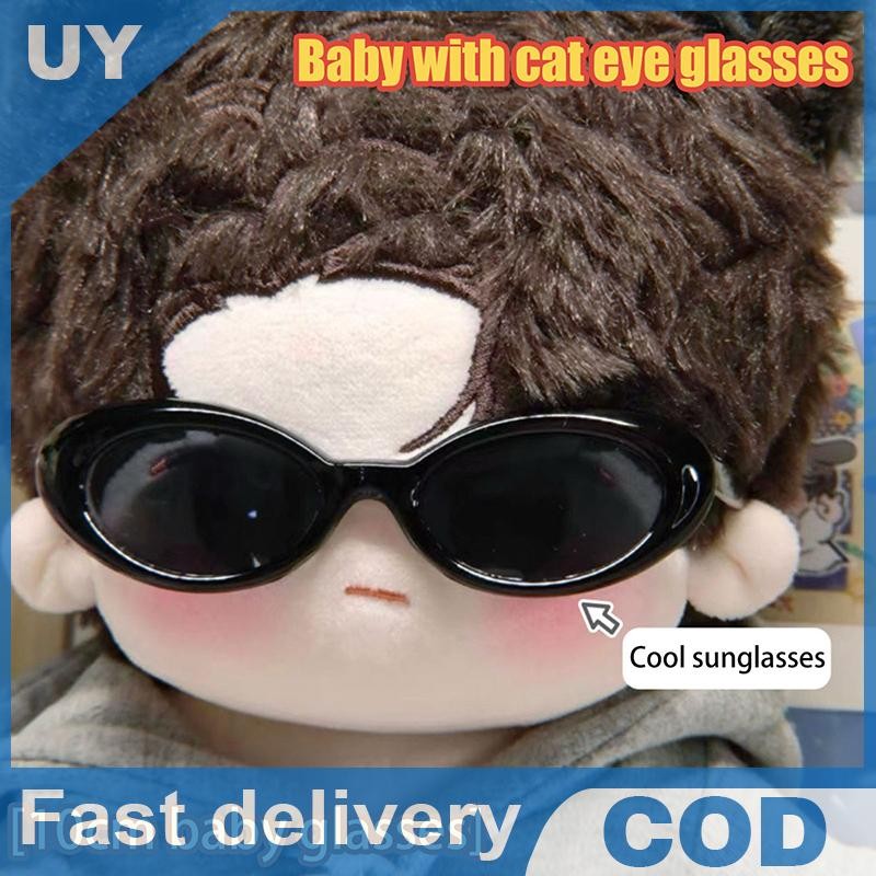 1PC ตุ๊กตาสัตว์ DIY อุปกรณ์เสริมแฟชั่นแว่นตาสําหรับ 10 ซม.ผ้าฝ้ายตุ๊กตาน่ารักแว่นตา - รูปที่ 2