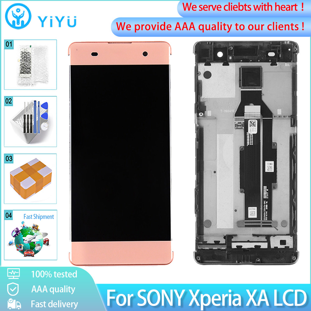 5.0 Original สําหรับ Sony Xperia XA F3111 F3113 F3115 จอแสดงผล LCD Touch Panel Digitizer Assembly เป