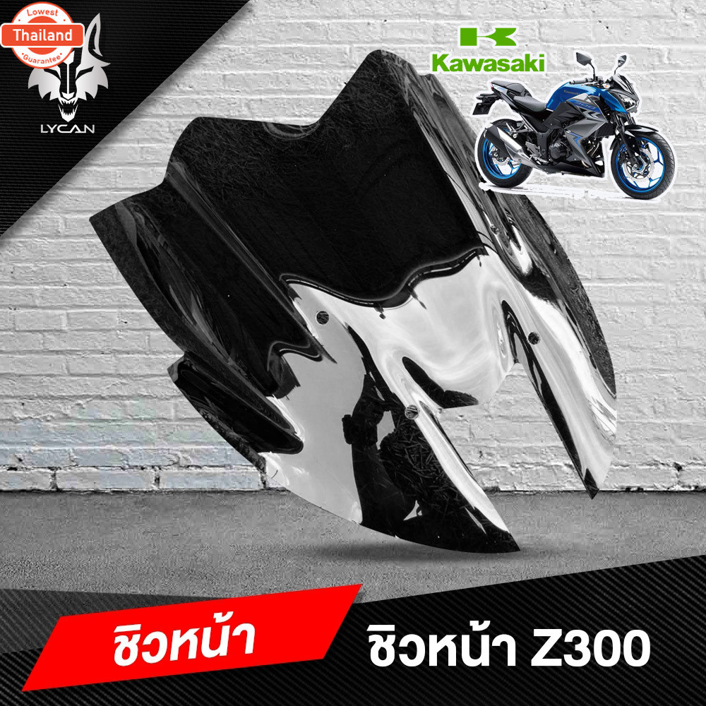 ชิวแต่ง สีสโม๊ค ใส่ Z300 ทรงZ800 หล่อไม่เหมือนใคร