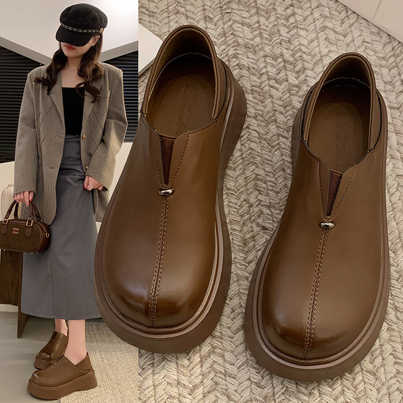 รองเท้าบิ๊กน็อกสต็อกสำหรับผู้หญิง สไตล์คาซูเivers สวมใส่ง่าย ฝ่าพื้นมั่นคง