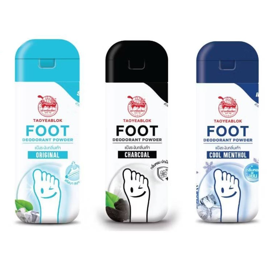 ซื้อ JT Taoyeablok Foot Deodorant Powder : เต่าเหยียบโลก แป้งทาระงับกลิ่นเท้า ผงระงับกลิ่นเท้า x 1 ชิ้น beautybakery