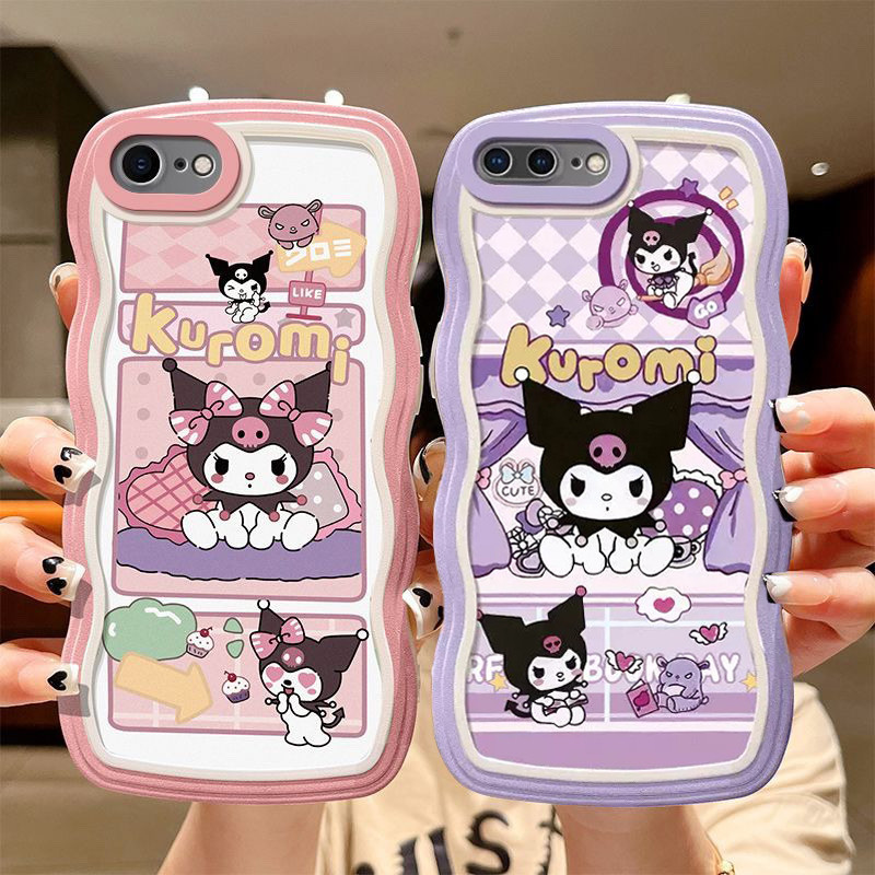 3dขอบหยักสําหรับvivo Y52 Y55 Y66 Y71 Y71i Y72 Y75S Y76 Y76S Y77 Y77E Y78 Y85 Y91 Y91C Y93 Y95 Patrick Soft TPU Angel Eyesสีดํา