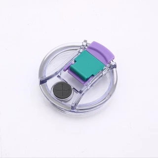 Sutee 1 ชิ้นถ้วยแก้ว, 20/30/40 ออนซ์ Splash Proof ฝาครอบขวด, สําหรับถ้วยพร้อมที่จับ Multicolor Themos Tumbler ฝาพลาสติก