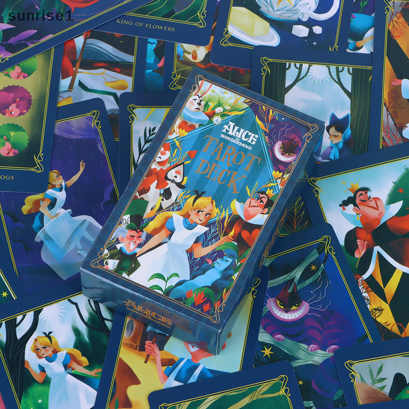 [ใหม่] Alice Tarot Card Fortune บอกทํานายไพ่ทาโรต์เกมกระดานเริ่มต้น [th]