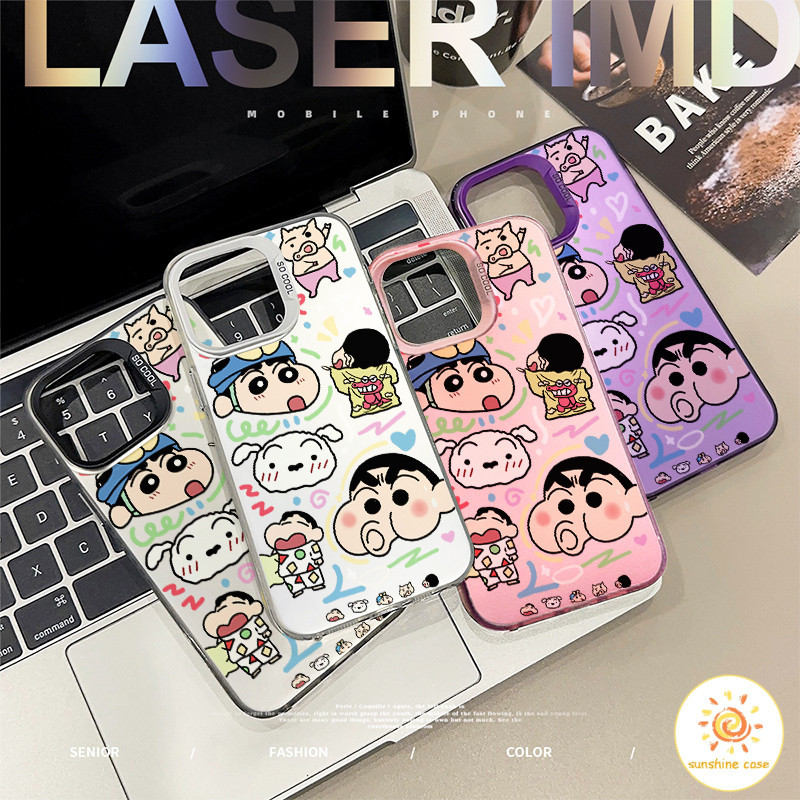 เคสโทรศัพท์ การ์ตูนชินชาย2น่ารัก เคสสำหรับไอโฟน11 For iPhone12 13 14 15Pro MAX X XS XR XS 6 7 8Plus SE2020 เคสกันกระแทก
