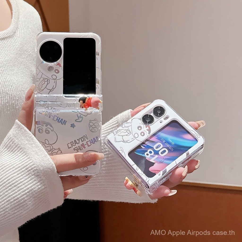 สำหรับ OPPO Find flip 3in1ค้นหา N2การ์ตูนน่ารักกันกระแทกเคสแข็ง9Z2P