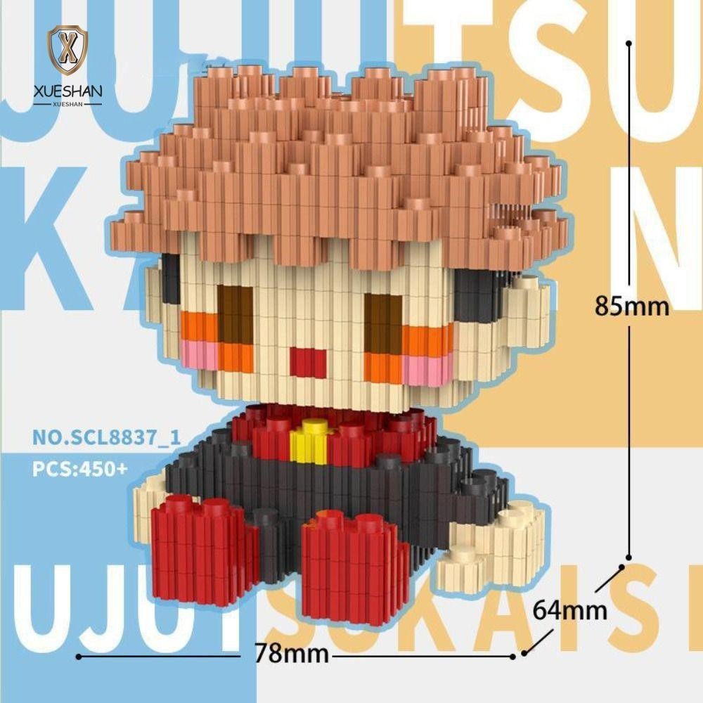 Xueshan Building Block Model, Puzzle Creative Jujutsu Kaisen ของเล่น, ตลก Itadori Yuji DIY Ryomen Su