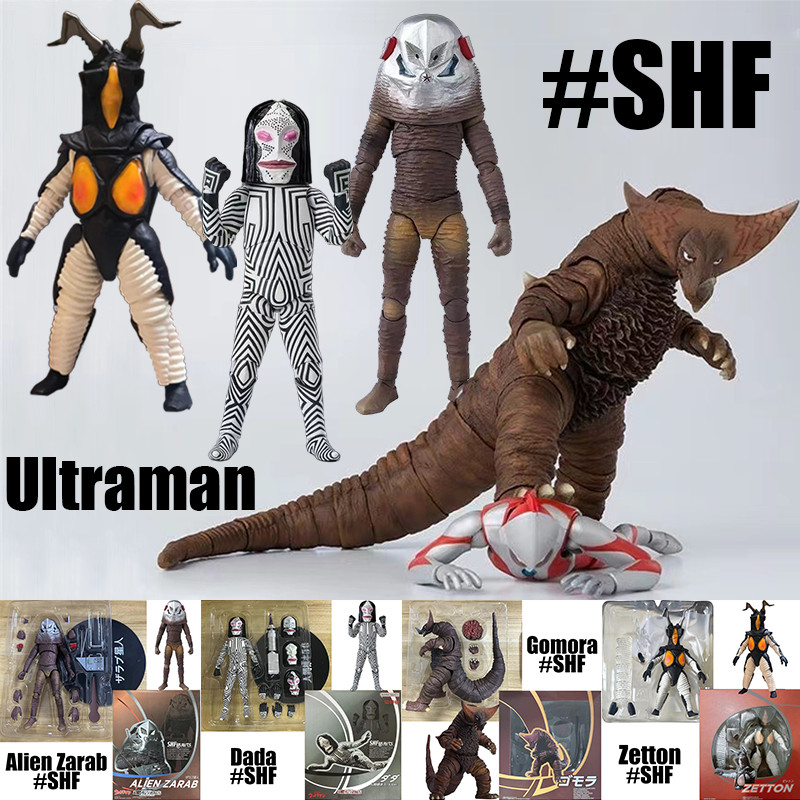 ใหม่ Ultraman SHF Gomora Zetton Alien Zarab Dada Action Figure Ultraman Zero ตุ๊กตาสะสม Monster ของเล่นเด็กของขวัญ
