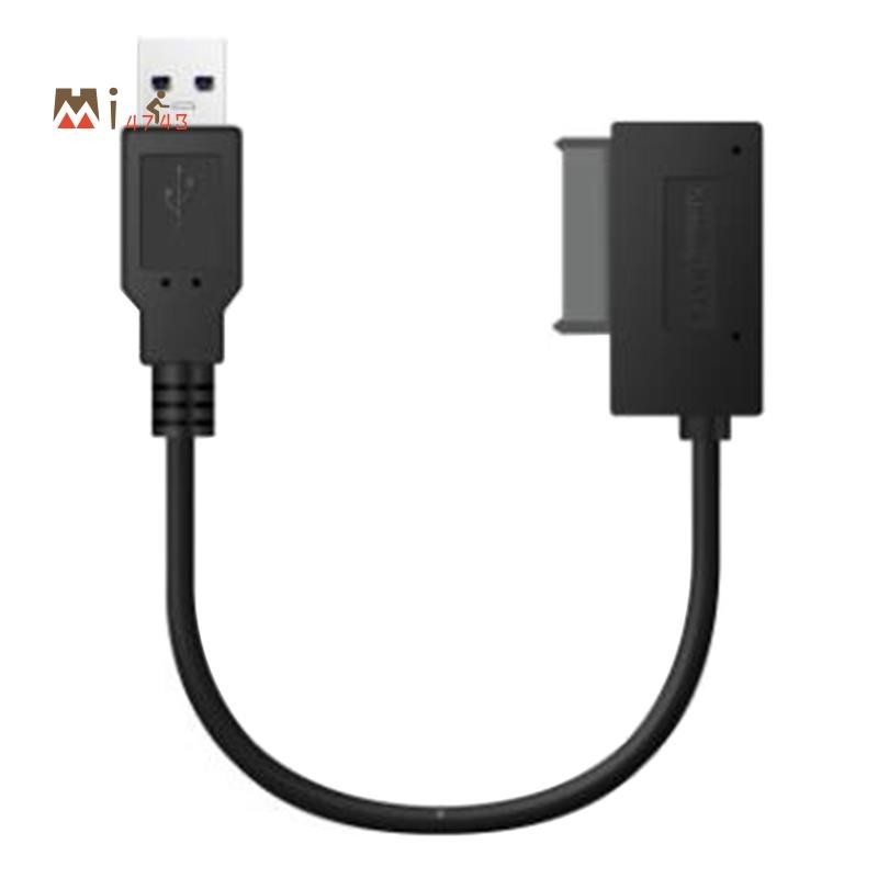 Mi4743 อะแดปเตอร์usb PC 6P + 7P CD DVD Rom Sata to USB 2.0 Converter Slimline Sata 13 PinสายสําหรับPCแล็ปท็อปโน้ตบุ๊ค