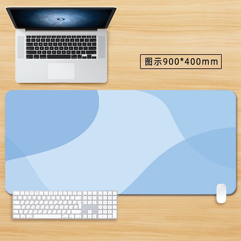 ภาพวาดขนาดใหญ่ความงามแผ่นรองเมาส์ XXL 90x40 ซม.Simple Line Gaming Mousepad ยางธรรมชาติแป้นพิมพ์พรมแล็ปท็อปโต๊ะทํางาน Mat