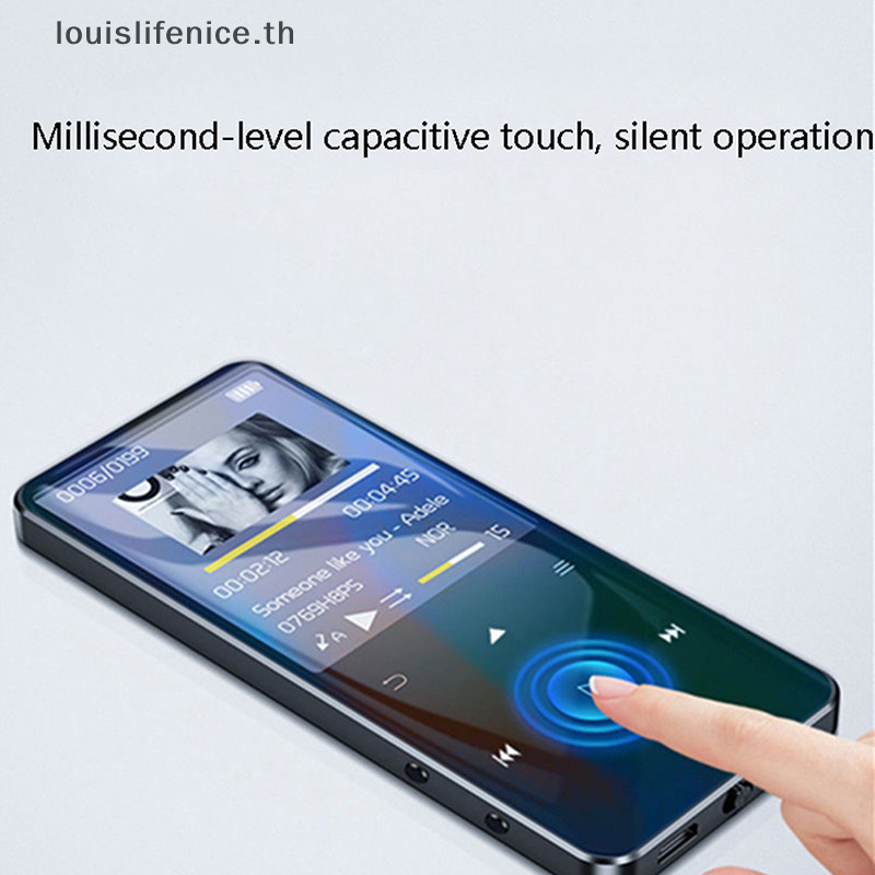 Lnth เครื่องเล่น MP4 พร้อมลําโพงในตัว Touch Key Video Player 1.8 นิ้วโลหะ Hifi Player Walkman HOT