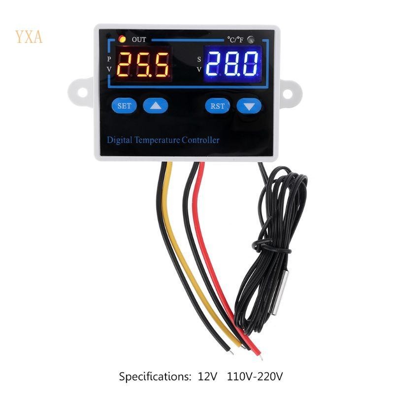 Yxa Digital LED Temperature Controller 10A Fahrenheit และ Centigrade Thermostat