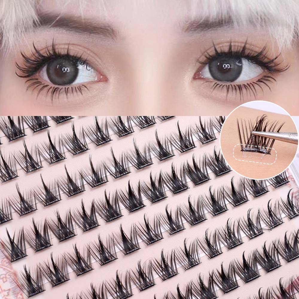 Eyes Lash Clusters - ผลธรรมชาติ, Faux Mink, นุ่ม, ไร้กาว - ขนตาปลอม - 10Rows ส่วนบุคคล Cluster Lashes - DIY Eyelash Extensions - เครื่องมือแต่งหน้าตา