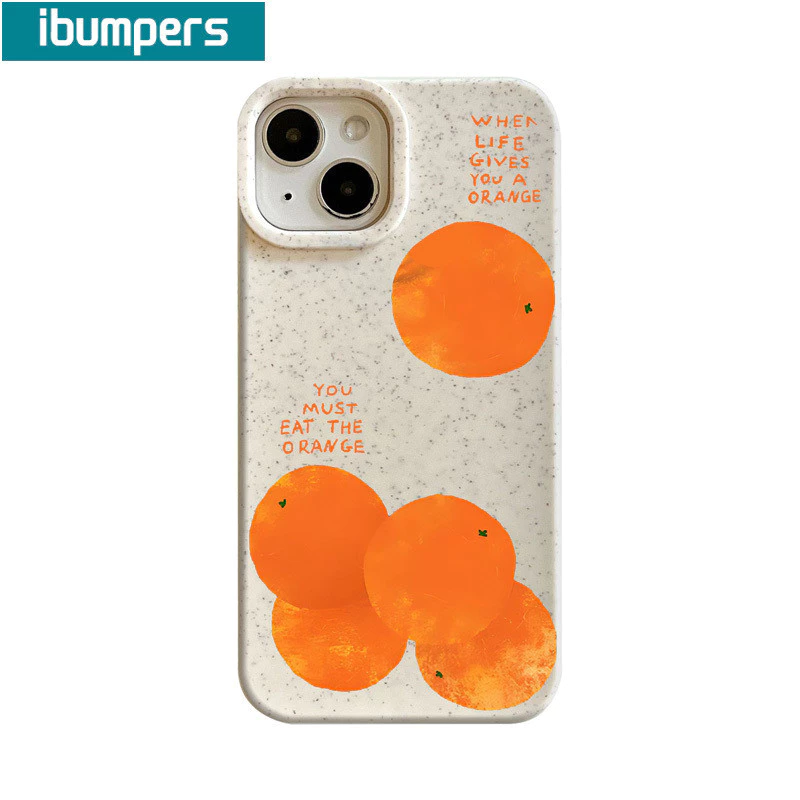 ibumpers เคสไอโฟน เคสไอโฟน ความงามน่ารักปลอกง่ายการ์ตูนมะเขือเทศสีส้มรูปแบบสําหรับiphone 15 14 12 13 11 Pro Max IP 7 8 Plus Iphon X Xs XR Xs Max TPU Clear Softcaseพรีเมี่ยมกันกระแทกปกหลัง thumbnail 9