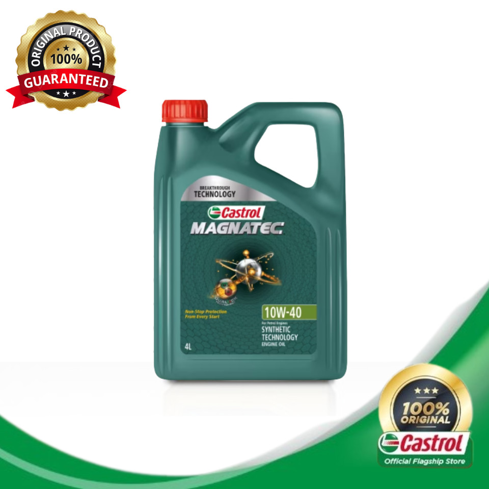 3384282 น้ํามันเครื่องสังเคราะห์แท้ Castrol GTX 10W40 (4L)