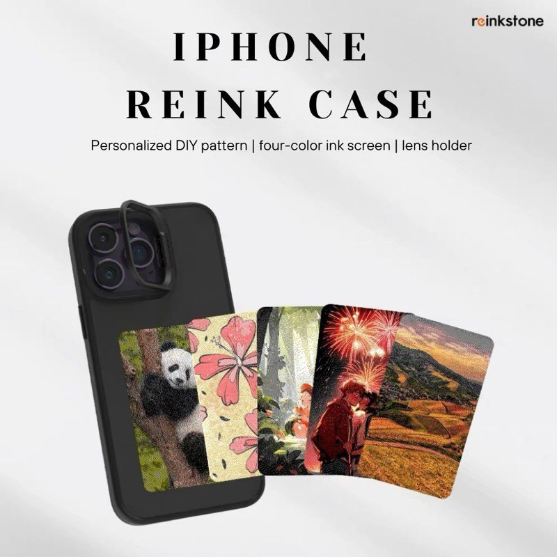 ใหม่ล่าสุดร้อน Reinkstone Reink iPhone Case C1  NFC Color E-ink Phone Case เข้ากันได้กับ iPhone 11/1