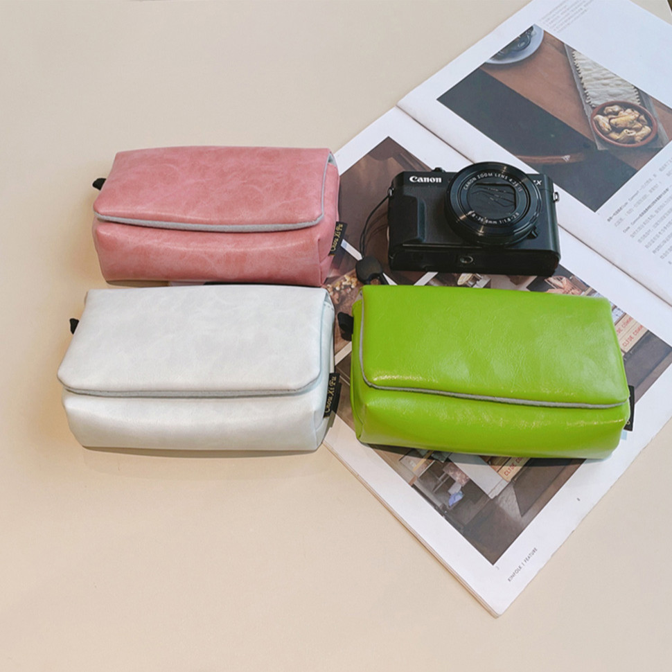 กระเป๋าใบเล็กสําหรับ Canon G7X3 Sony ZV1 Ricoh GR2 GR3 กระเป๋าเก็บกล้องดิจิตอล CCD การ์ดเครื่องประเภทยอดนิยม - รูปที่ 3