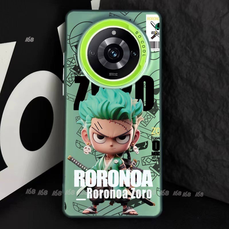 เคส Realme 13 14 14T 11 12 Pro Plus 5G เคส Realme 15 13 13+ 11 12+ 12 Pro 5G เคส Realme 15 14 13 12 12X 5G เคสโทรศัพท์มือถือแบบแข็ง ผิวด้าน กันกระแทก กันรอยเลนส์กล้อง ลายลูฟี่ โซโร พร้อมตัวป้องกันเลนส์กล้อง สําหรับ
