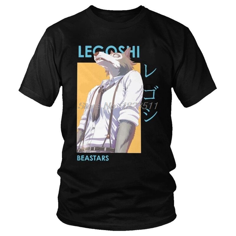 Tvoe Legoshi Beastars Wolf T เสื้อสําหรับชายผ้าฝ้ายพิมพ์เสื้อยืด Streetwear Tshirt แขนสั้นญี่ปุ่นอะน