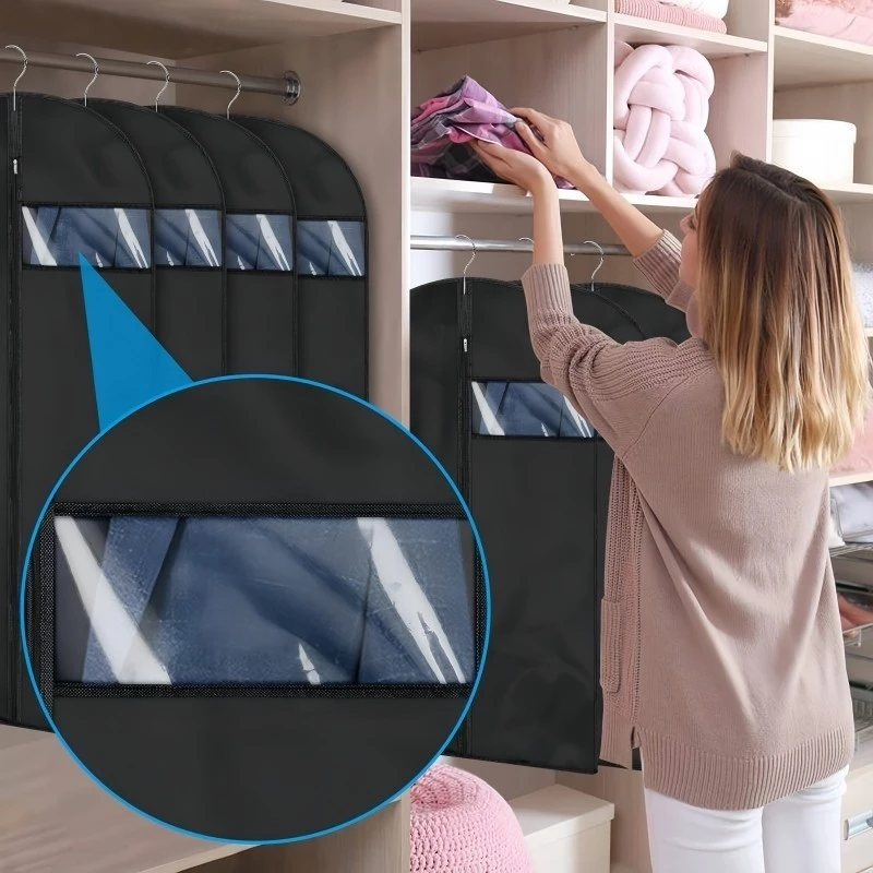ถุงคลุมเสื้อผ้า  พลาสติก PEVA 100%   พลาสติกแบบใส ช่วยป้องกันฝุ่น กันเปื้อน กันน้ำ ใช้ได้ยาวนาน thumbnail 9