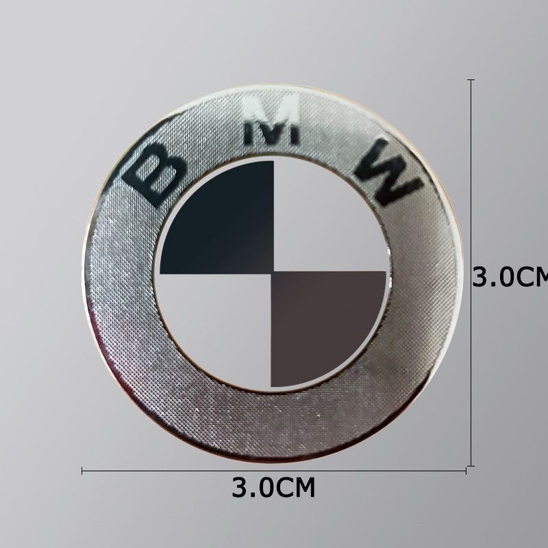 BMW BMW LOGO สติ๊กเกอร์โลโก้โลหะ Niche BMW LOGO โลหะไฟฟ้า DIY ตกแต่งดัดแปลงสติกเกอร์สร้างสรรค์