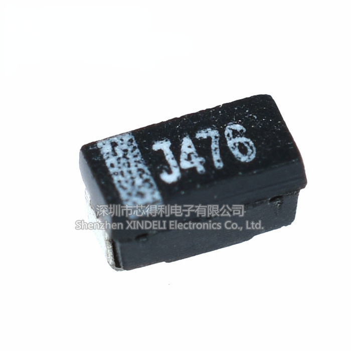 สีดํา NEC Patch Tantalum Capacitor 47UF 6.3V A Type J476 1206 3216 Patch Capacitor ยี่ห้อใหม่พร้อมสต