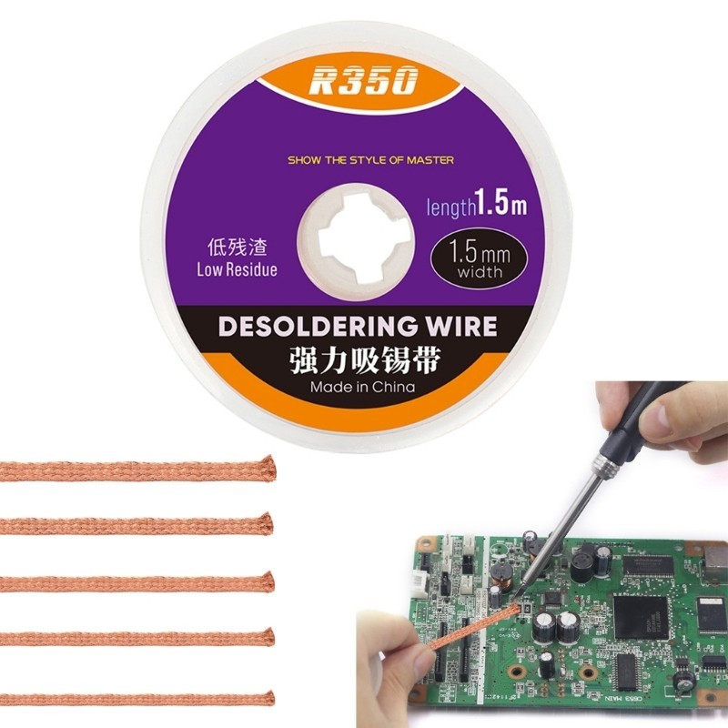 BTM Desoldering Wick Solder Absorption สําหรับการบํารุงรักษาอิเล็กทรอนิกส์