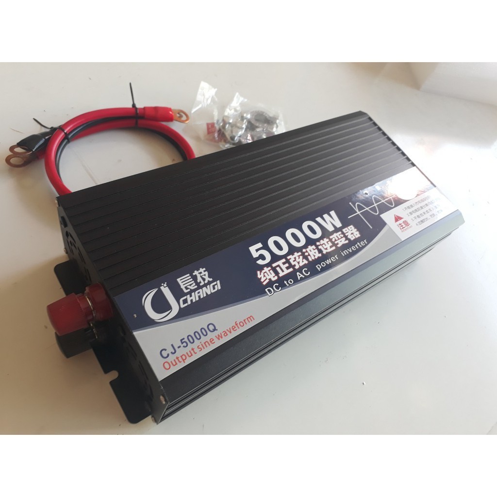เครื่องแปลงไฟอินเวอร์เตอร์จาก 12v เป็น 220v 5000W - CHANGI-CJ GOODS