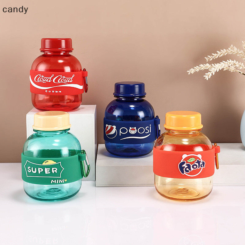 Ndy Mini ขวดน้ํา 330ml ขวดน้ําน่ารักสําหรับสาว INS สไตล์กลางแจ้งแบบพกพาขวดน้ําพลาสติกของขวัญสร้างสรรค์สําหรับเพื่อน N
