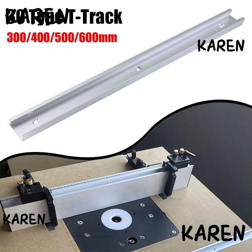 Karen 1 ชิ้น T-Slot Track,สไลด์คู่มือรางอลูมิเนียมT-Track,T Slider Fixture Slotสไลด์ 30 ประเภท 300-6