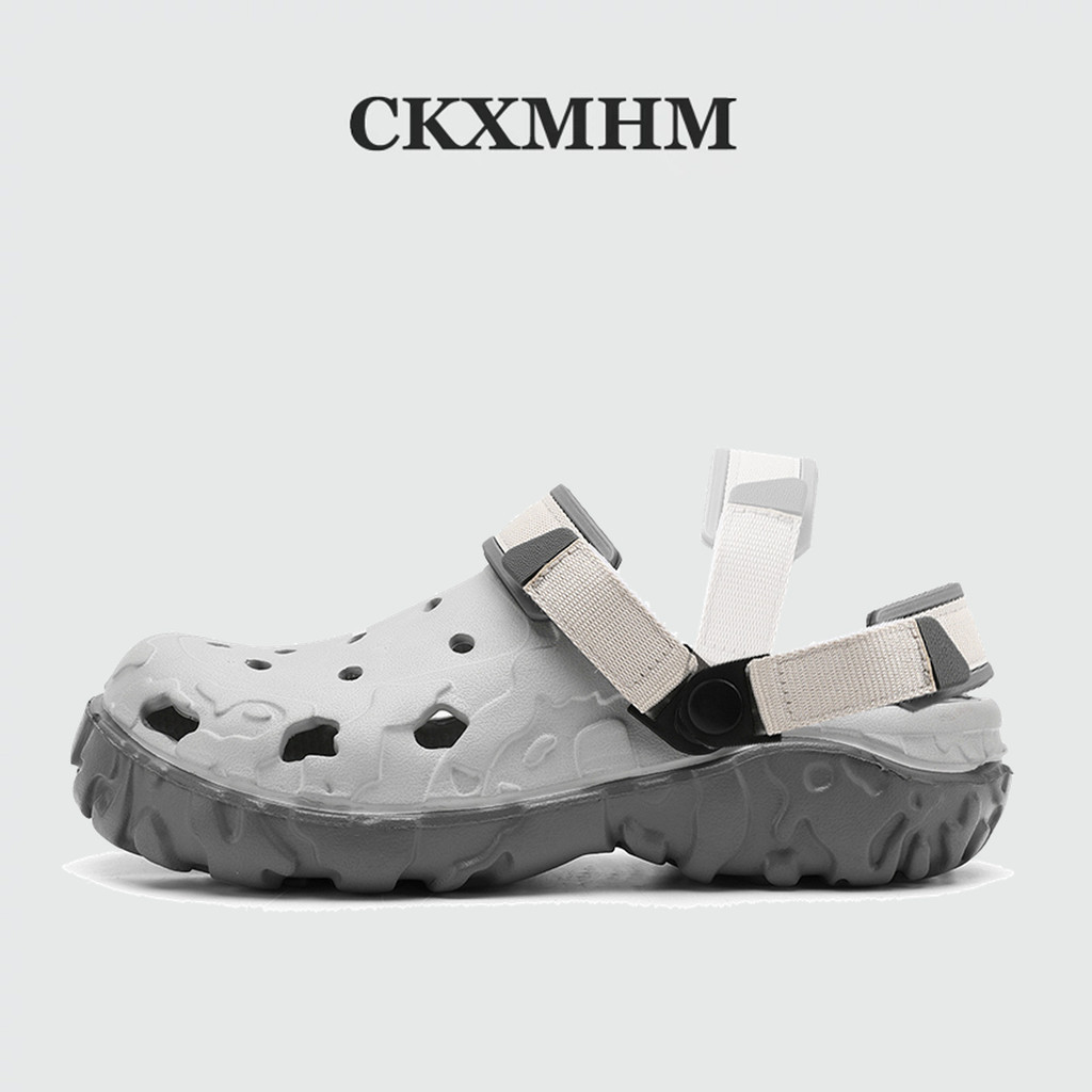CKXMHM 40-47 รองเท้าแตะผู้ชาย ดีไซน์เรียบง่าย ผลิตจากวัสดุ EVA รองเท้าแตะไซส์ใหญ่