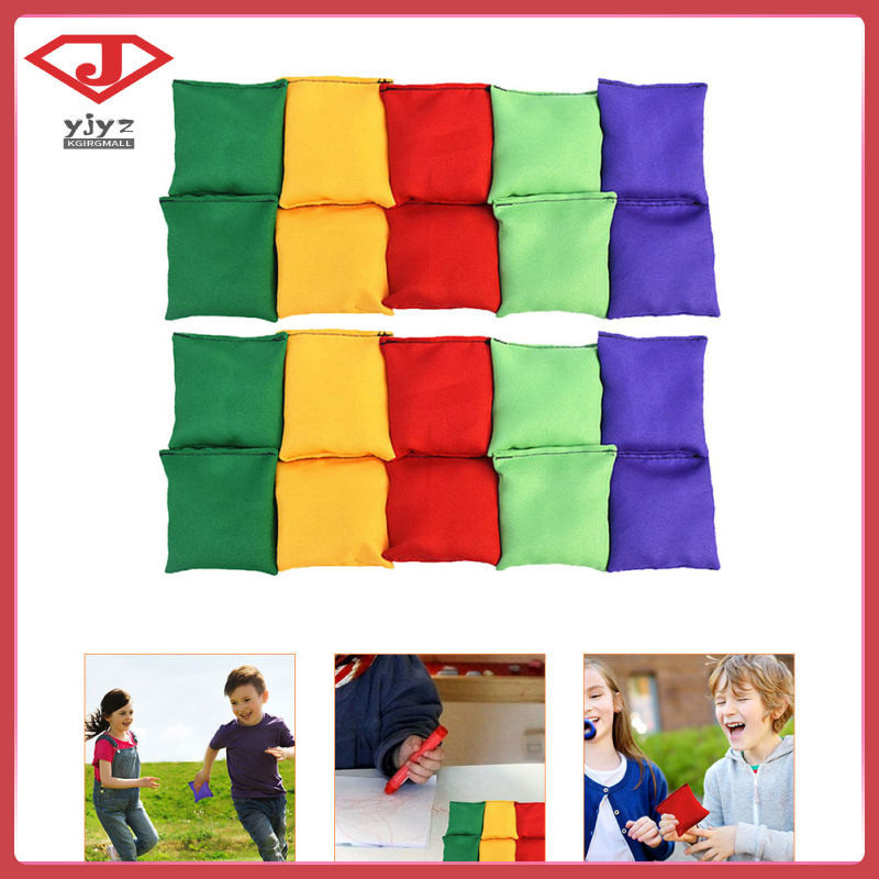 5 ชิ้นถุงถั่วขนาดเล็ก Toss เกม Bean กระเป๋ากลางแจ้ง Toss เกม Beanbags Party ของเล่น