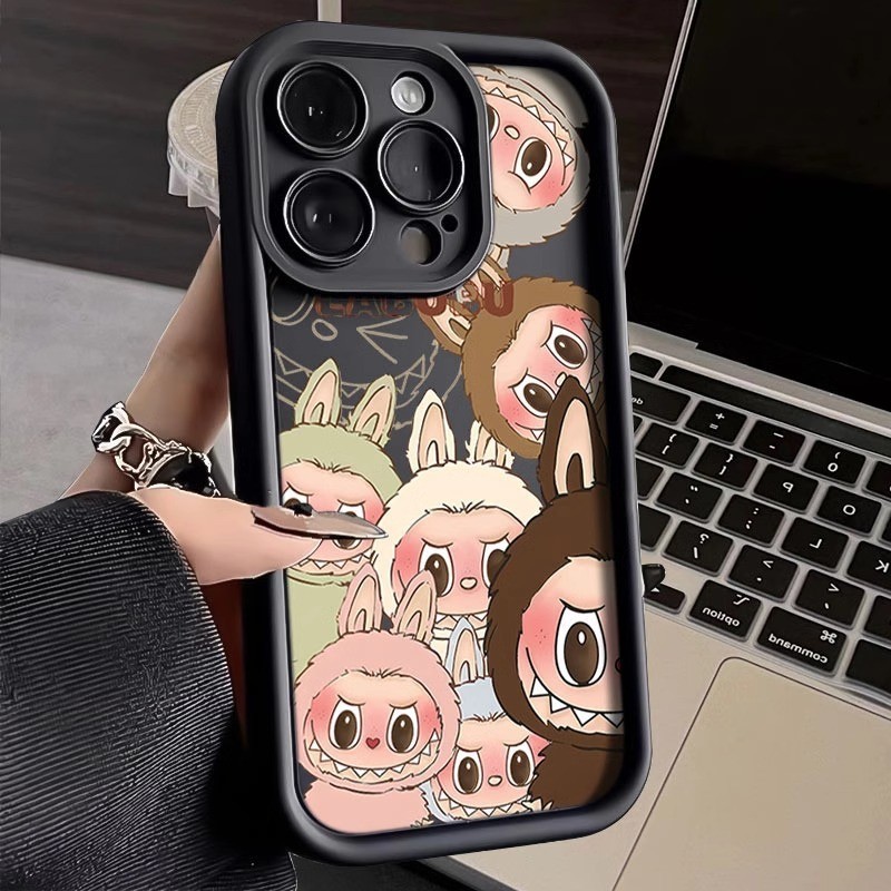 สาว Labubu ตัดการ์ตูน Soft Case สําหรับ OPPO Reno 12F 12 11 11F 8 8T 8z 7 7z 10 Pro Plus 6 6z 5G 5 5F 4 2F