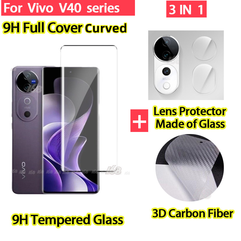 ฟิล์ม Vivo V40 V30 V29 5G ฟิล์มกระจก Vivo V40 V30 Pro ฟิล์ม ฟิล์มกล้อง ฟิล์มหลังเคฟล่า ป้องกันหน้าจอ