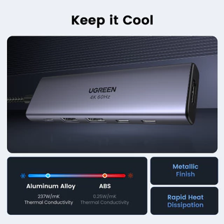 UGREEN รุ่น 35999 USB HUB 6in1 HDMI 4K 60Hz USB3.2 x2 USB C 3.2 x2 พอร์ต PD 100W HDMI x1