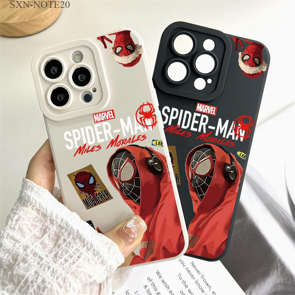 Samsung Galaxy Note 20 10 9 8 Lite Plus Ultra เคสซัมซุง สไปเดอร์แมน เคสโทรศัพท์ เคส สำหรับ
