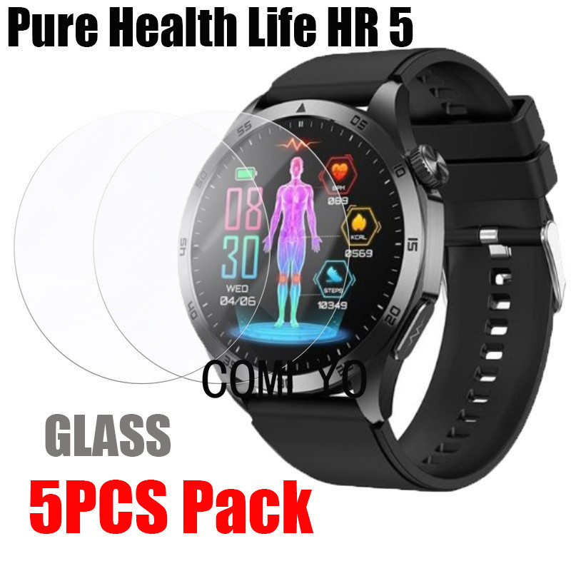 For Pure Health PH Life HR5 สําหรับสุขภาพบริสุทธิ์ สมาร์ทวอทช์กระจกนิรภัยป้องกันหน้าจอ 9H 2.5D ฟิล์ม